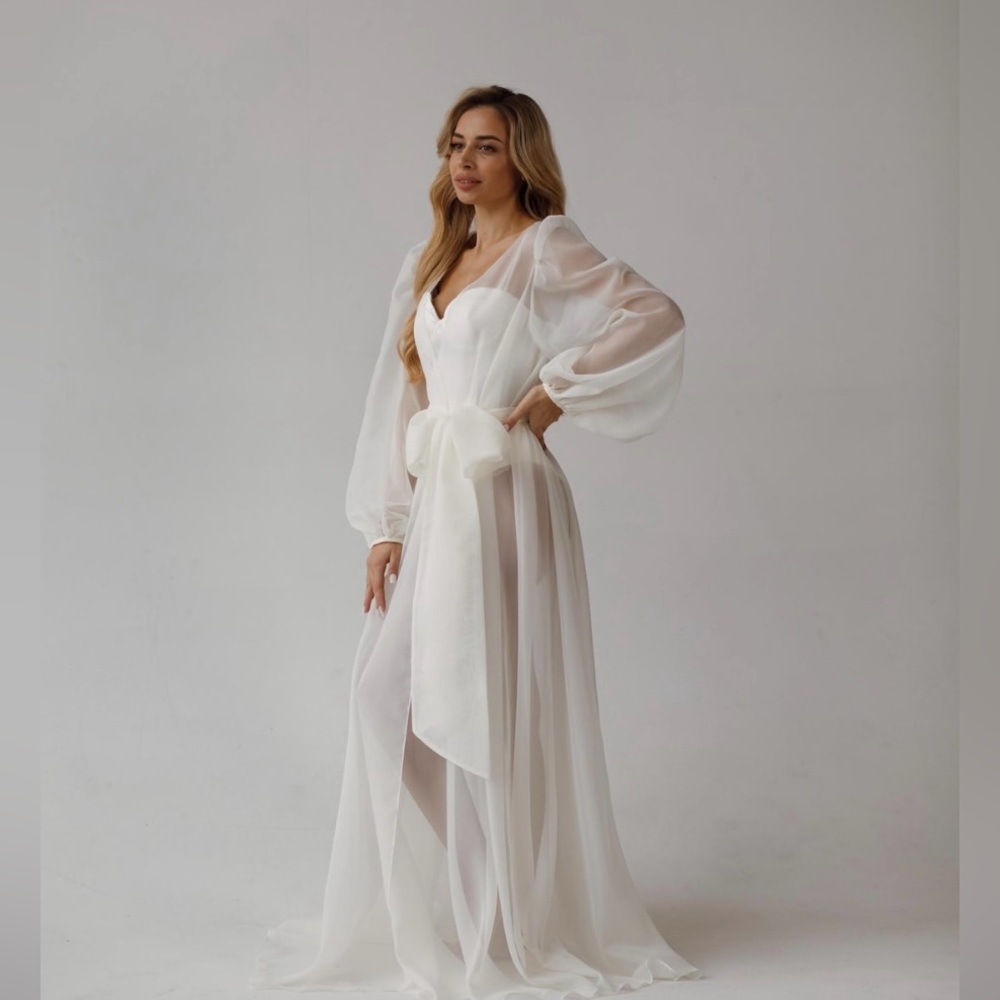 Bridal Robe with Tie